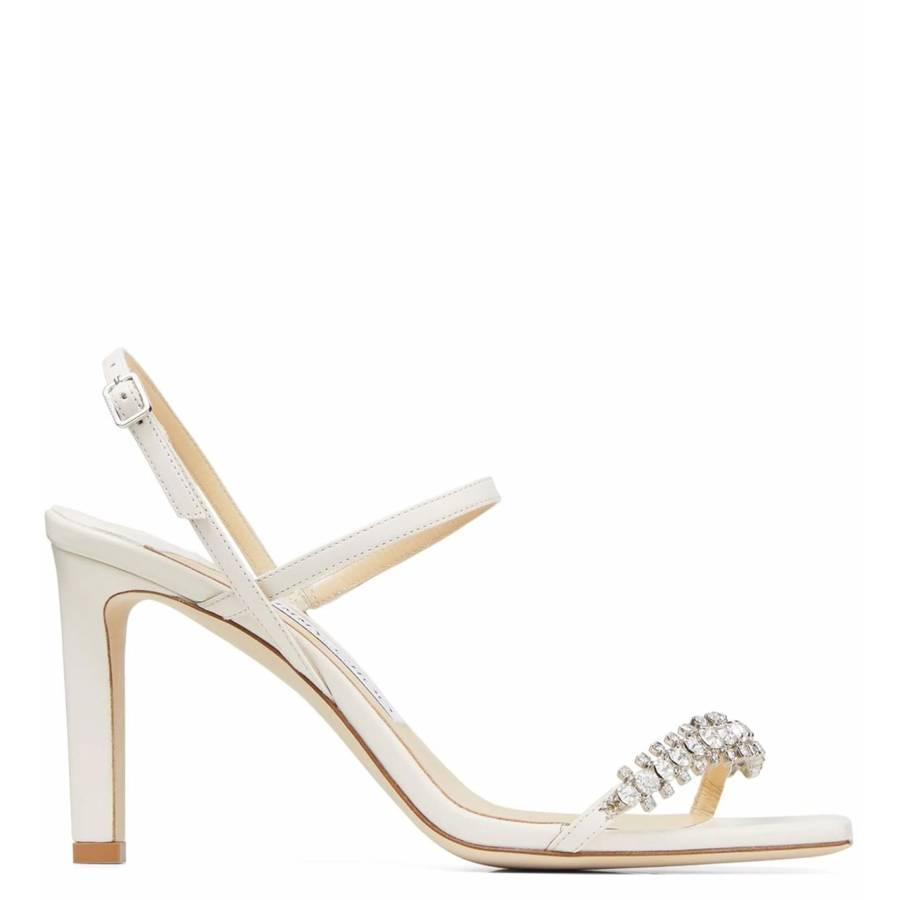 Jimmy Choo Meira 85 Leather Sandals by JIMMY CHOO