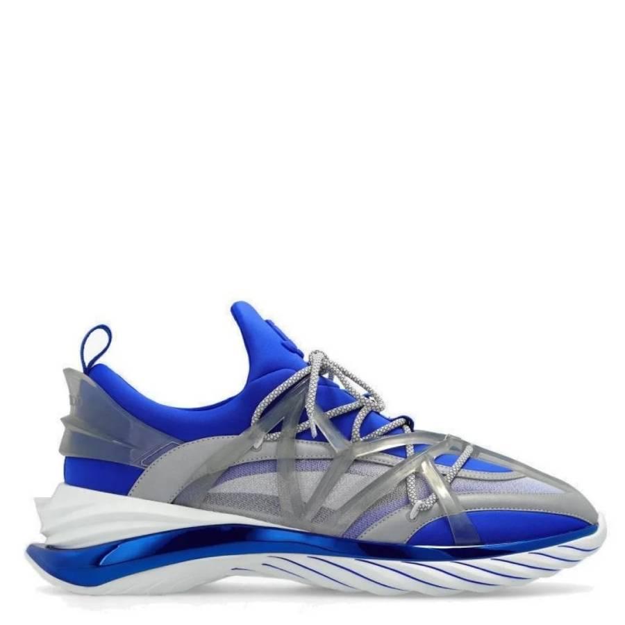 Jimmy Choo Mens Ultraviolet Mix Cosmos/M Low-Top Trainers by JIMMY CHOO