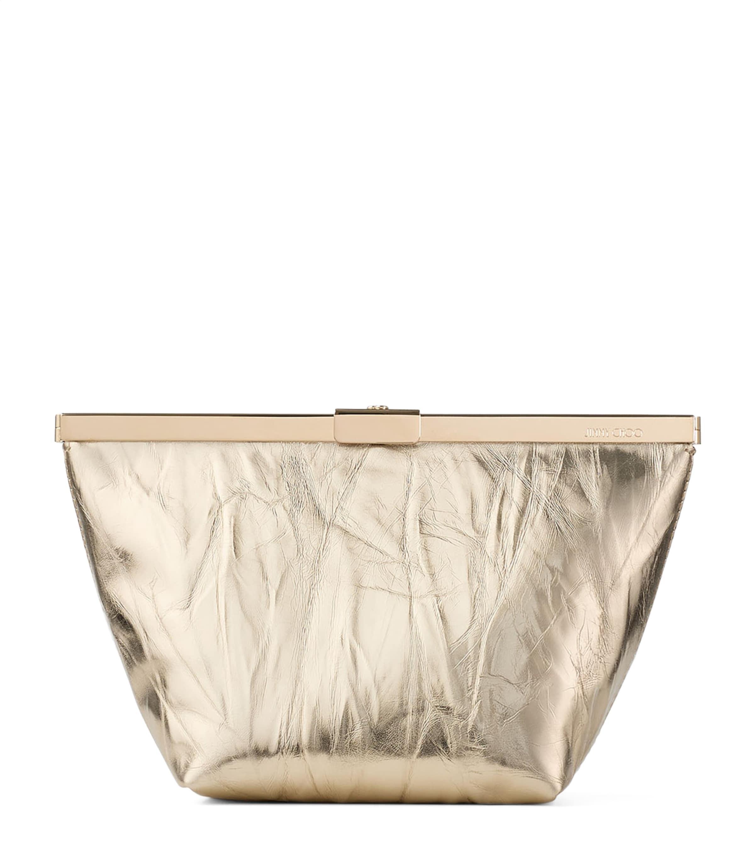 Jimmy Choo Metallic Leather Ganache Clutch Bag by JIMMY CHOO