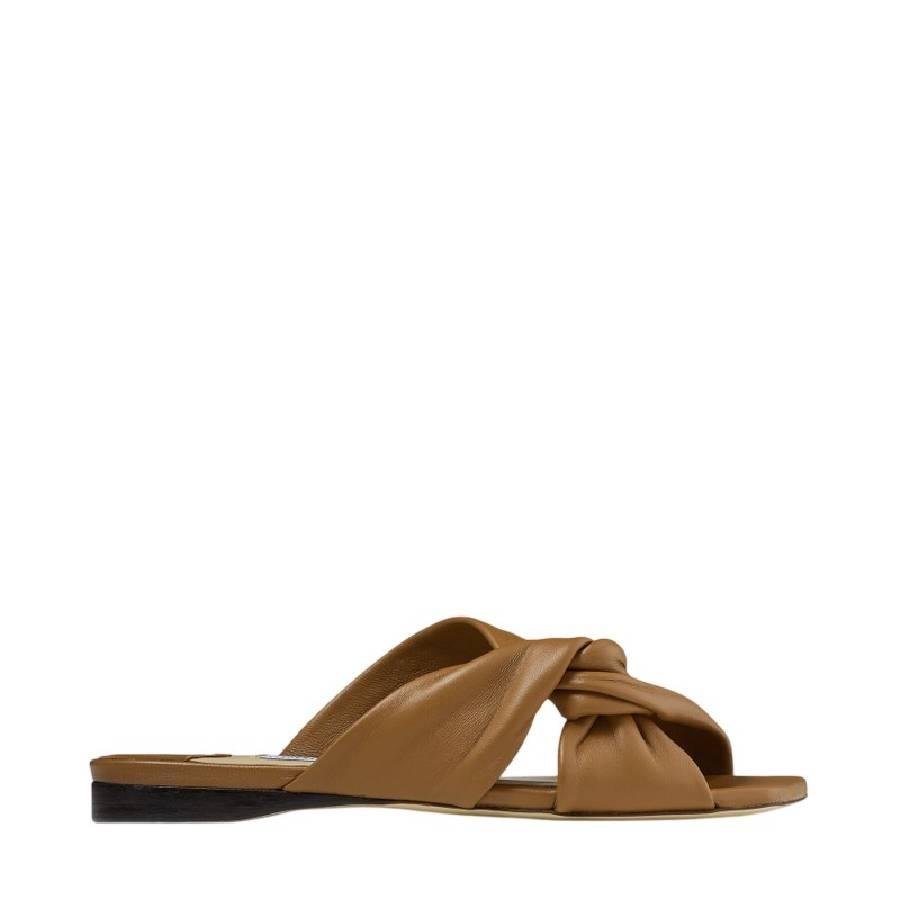 Jimmy Choo Narisa Nappa Leather Flats by JIMMY CHOO