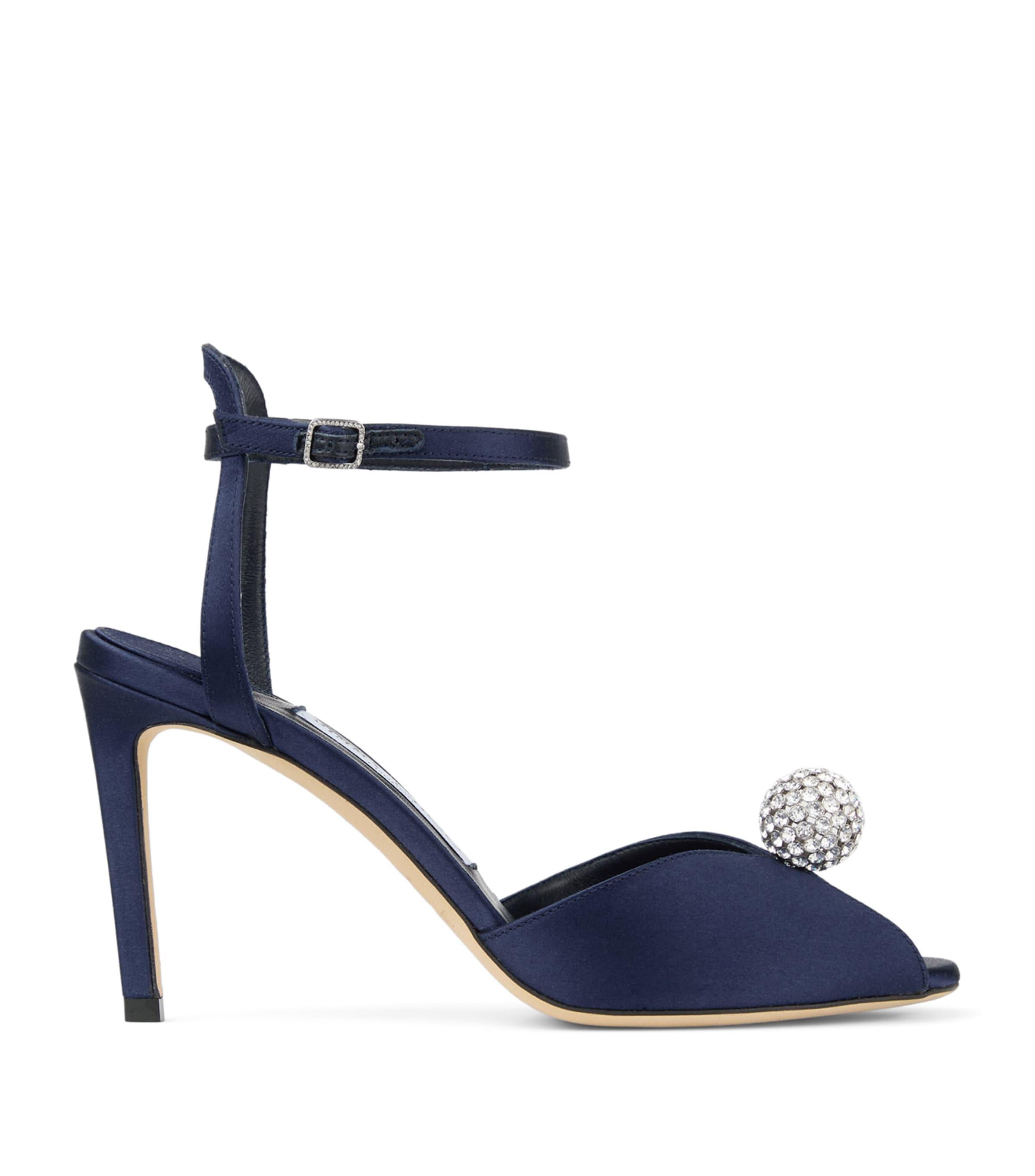 Jimmy Choo Sacora 85 Satin Heeled Sandals by JIMMY CHOO