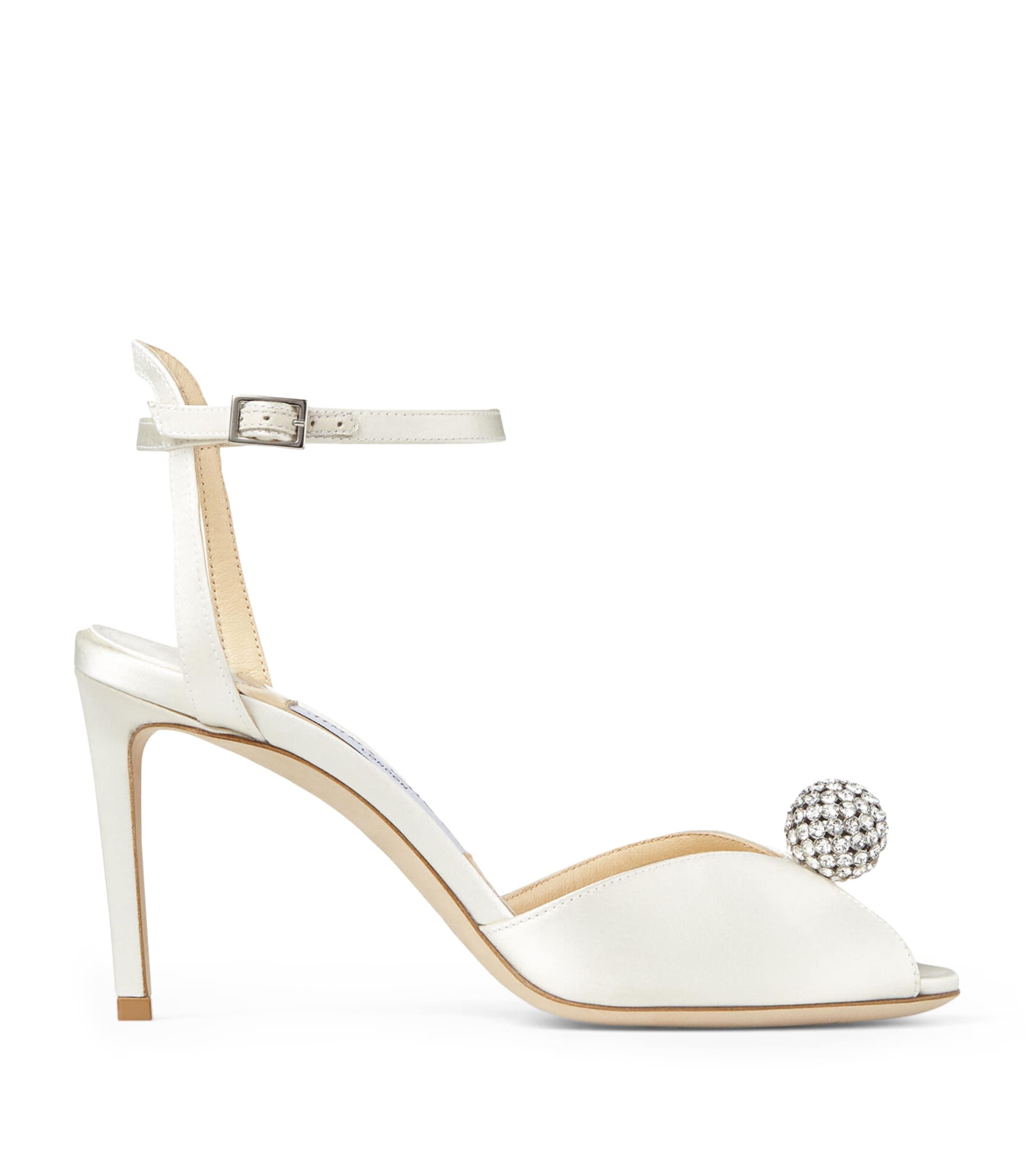 Jimmy Choo Sacora 85 Satin Sandals by JIMMY CHOO