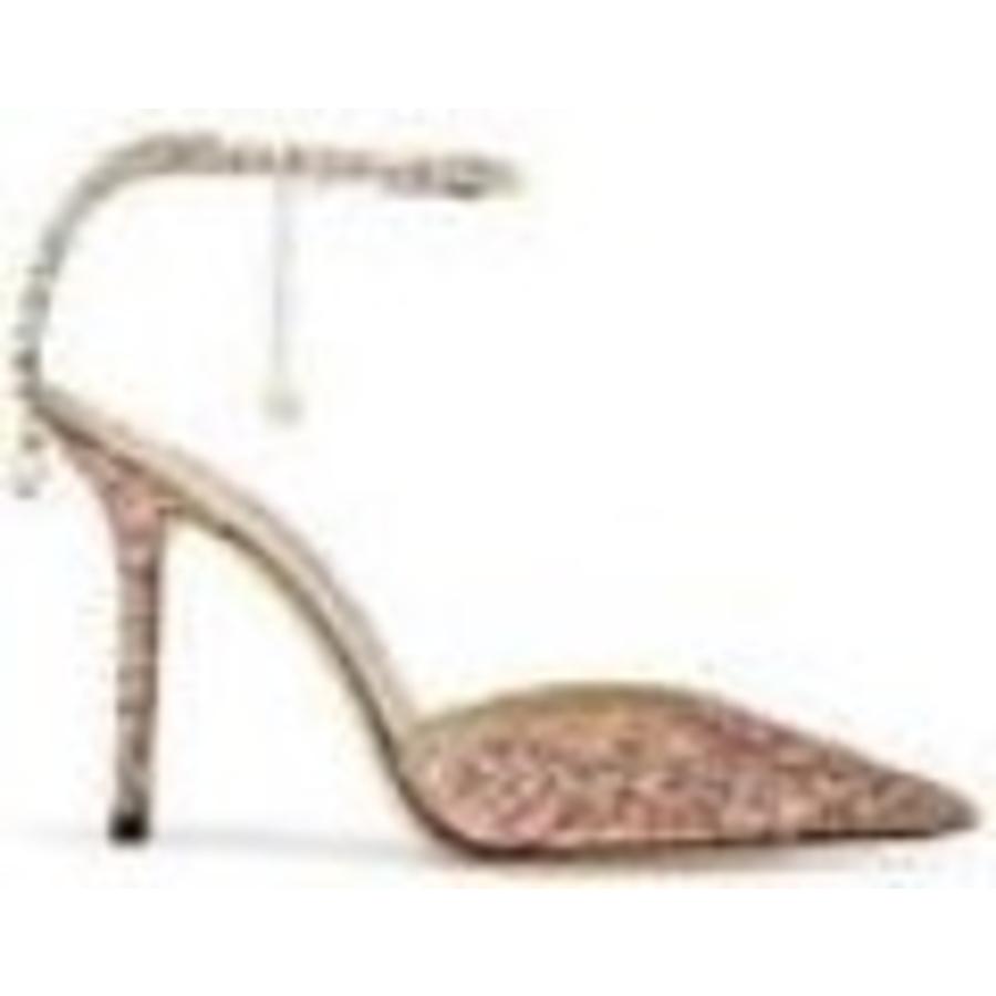 Jimmy Choo Saeda 100 Coarse Glitter Pumps by JIMMY CHOO