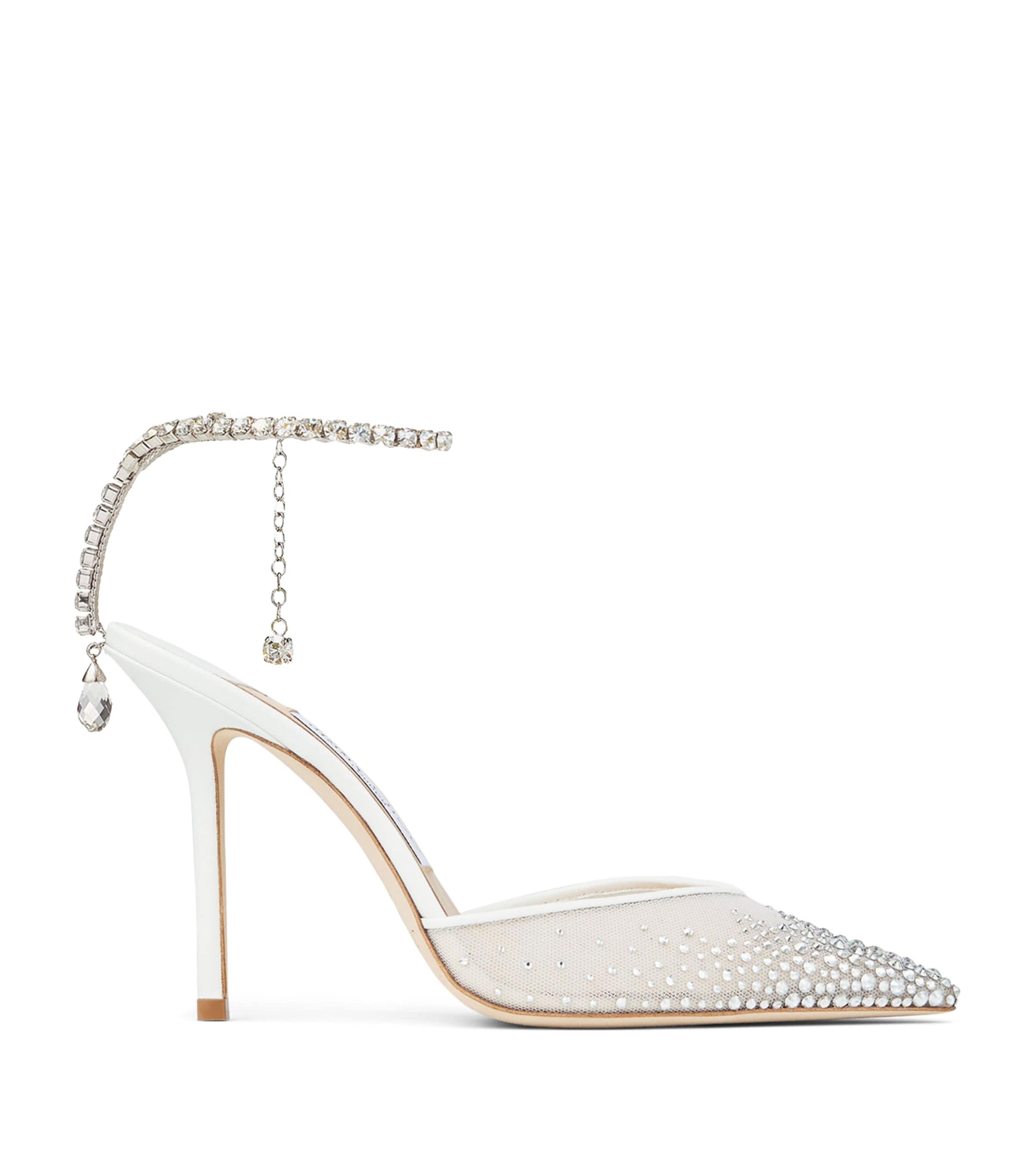 Jimmy Choo Saeda 100 Rhinestone-Embellished Heels by JIMMY CHOO