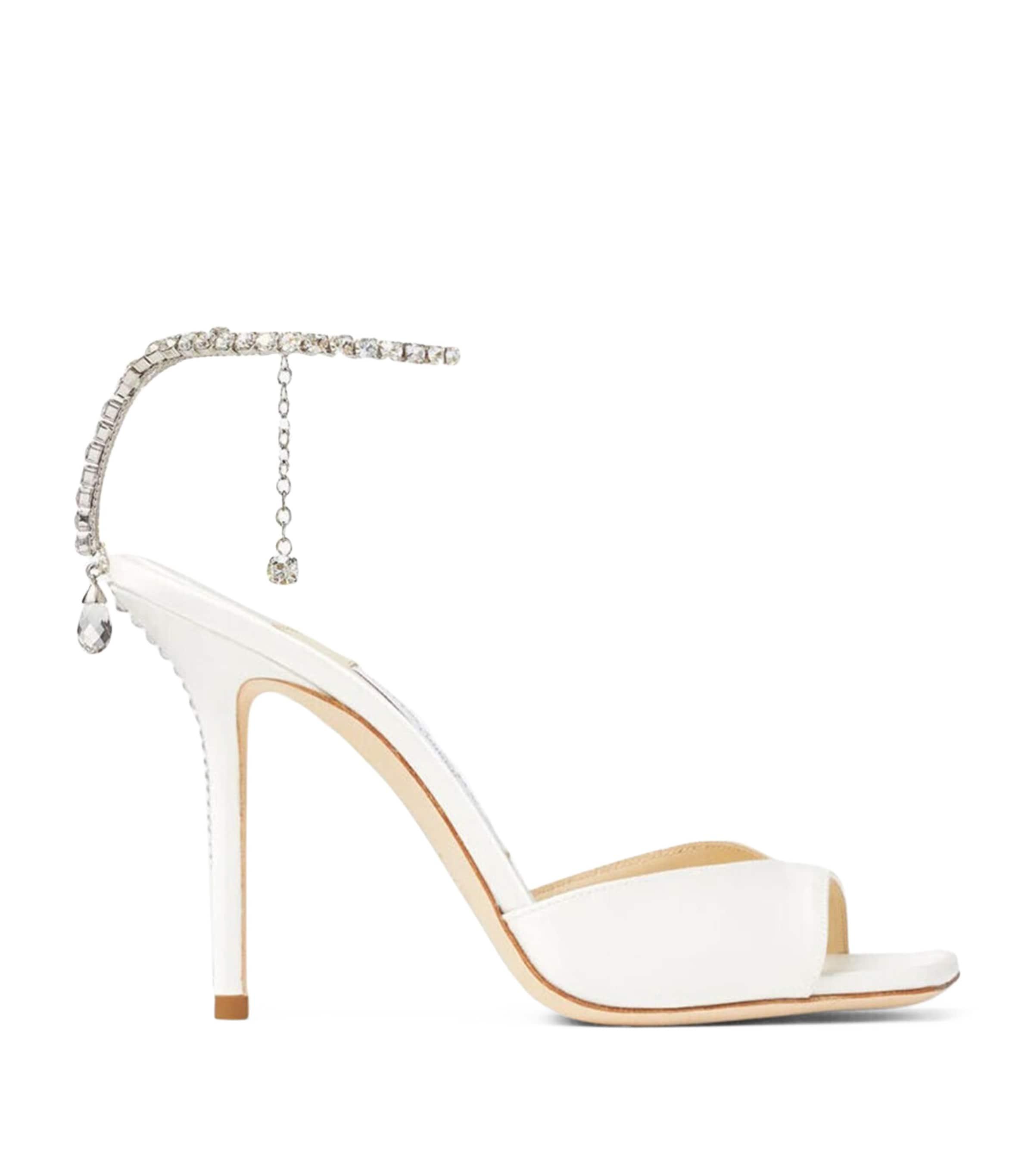 Jimmy Choo Saeda 100 Satin Sandals by JIMMY CHOO