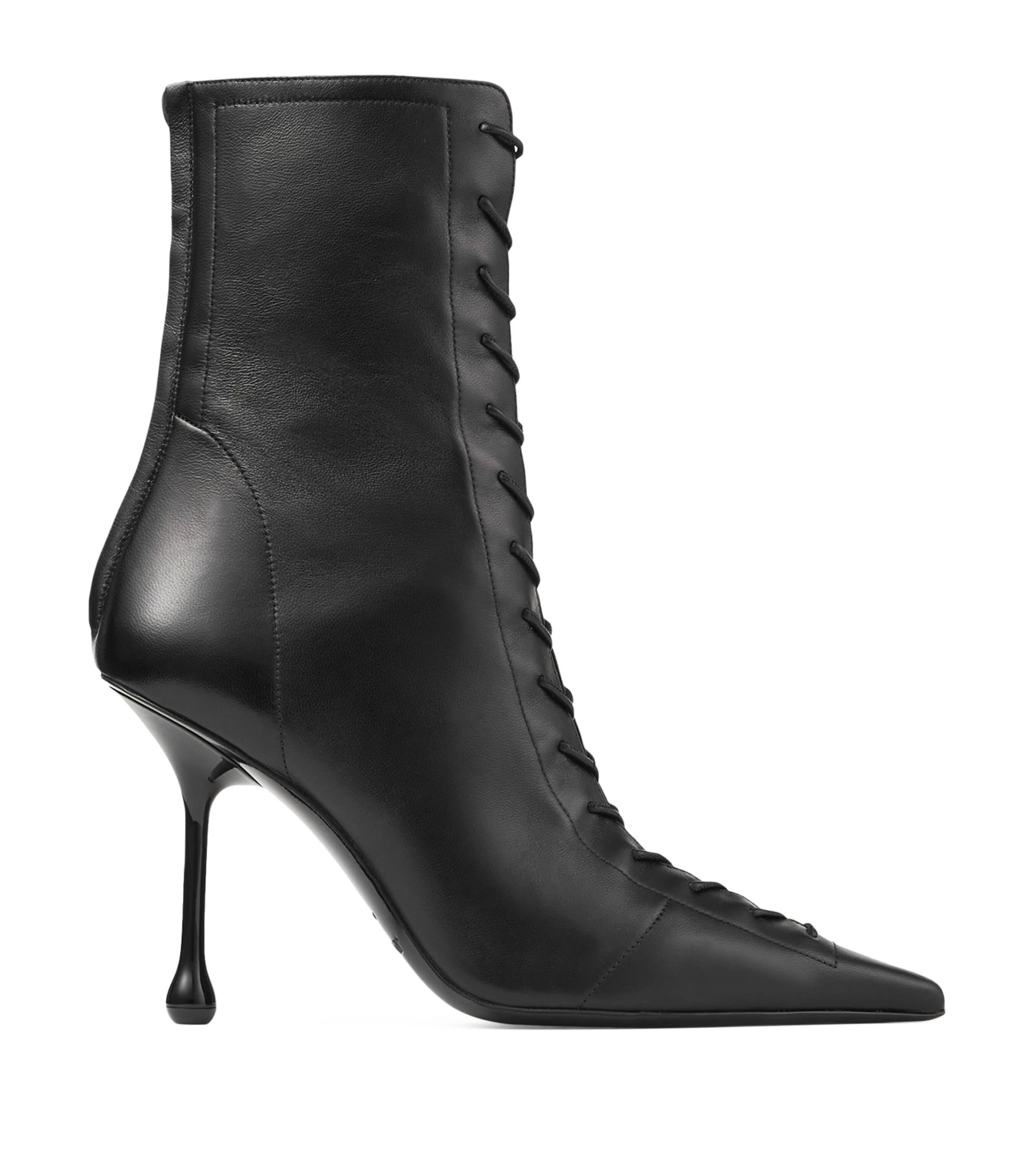 Jimmy Choo Scarlett 95 Leather Boots by JIMMY CHOO