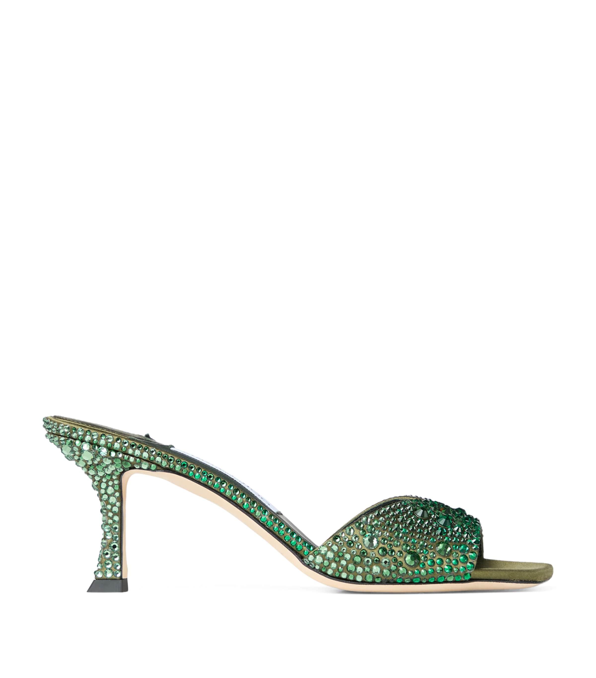 Jimmy Choo Skye 70 Embellished  Satin Sandals by JIMMY CHOO