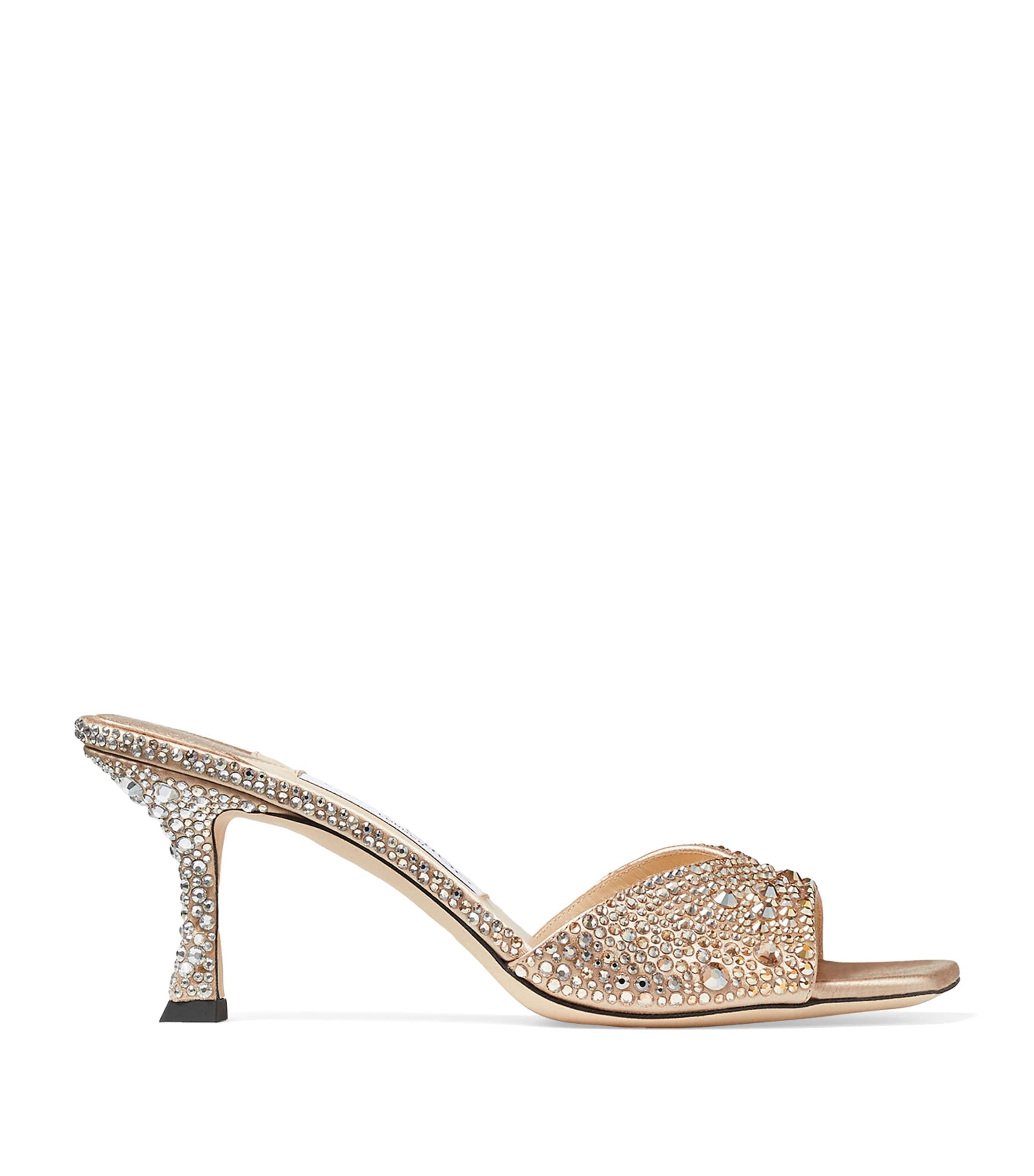 Jimmy Choo Skye 70 Rhinestone-Embellished Mules by JIMMY CHOO