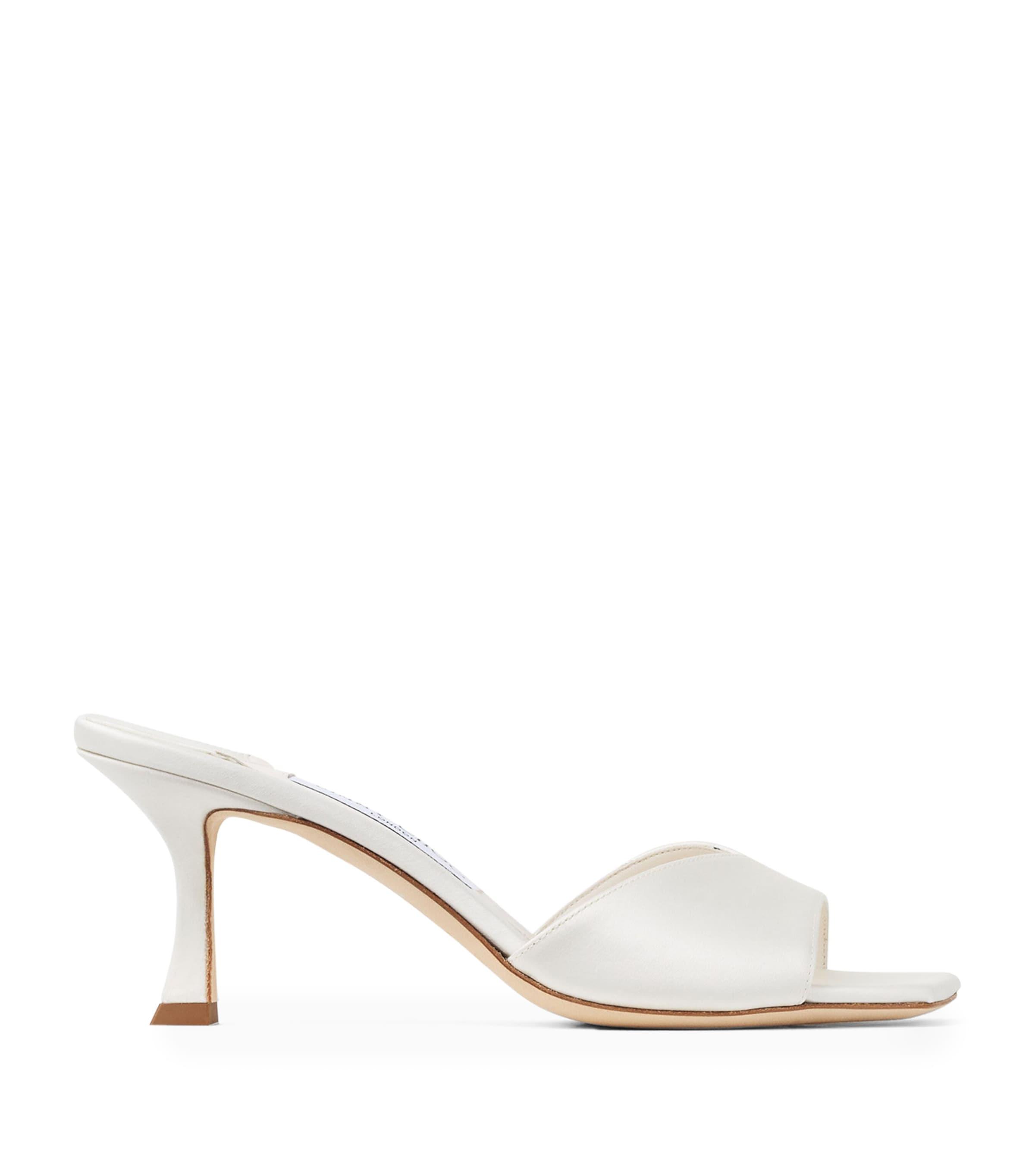 Jimmy Choo Skye 70 Satin Mules by JIMMY CHOO