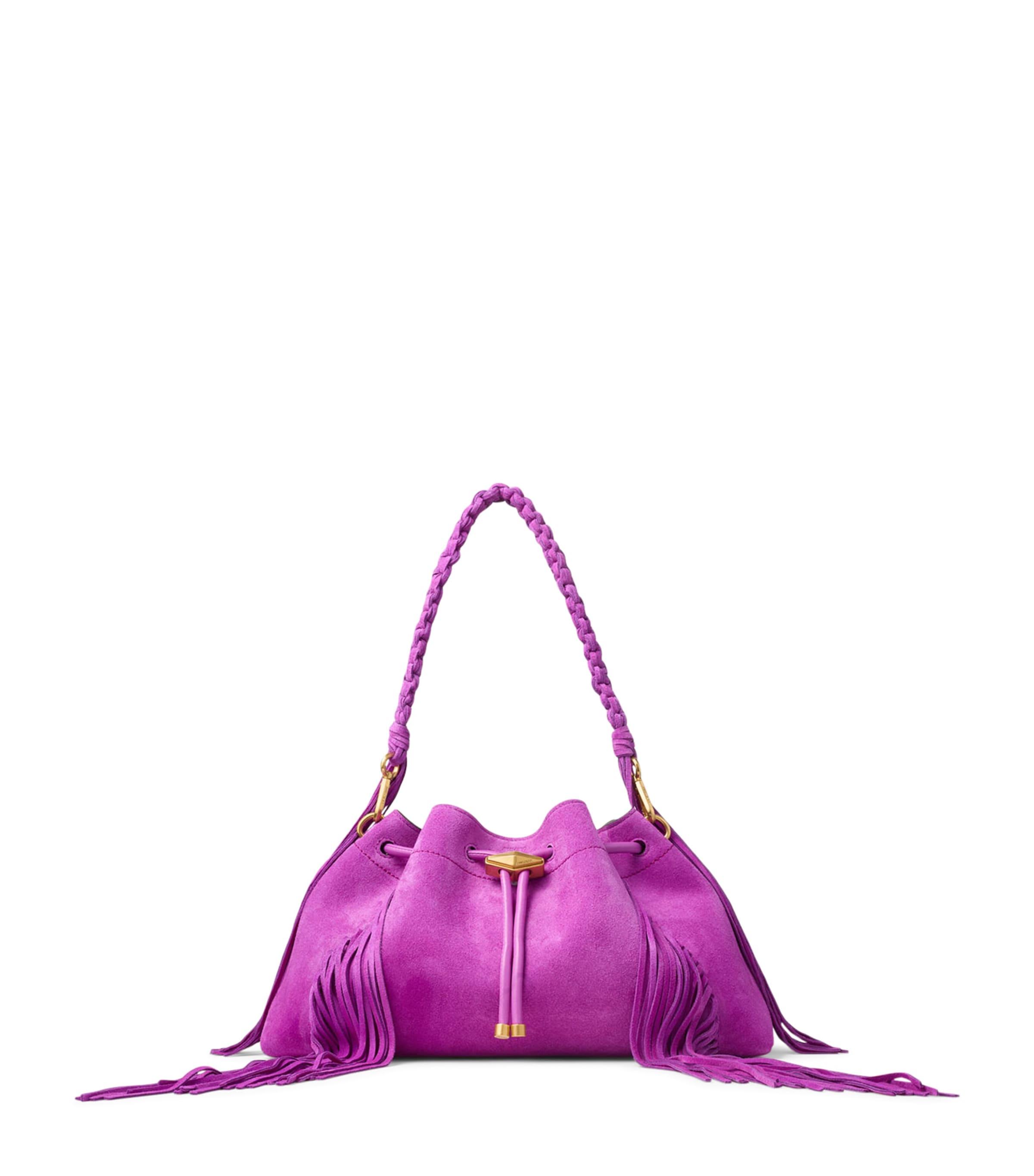 Jimmy Choo Suede Cinch Shoulder Bag by JIMMY CHOO