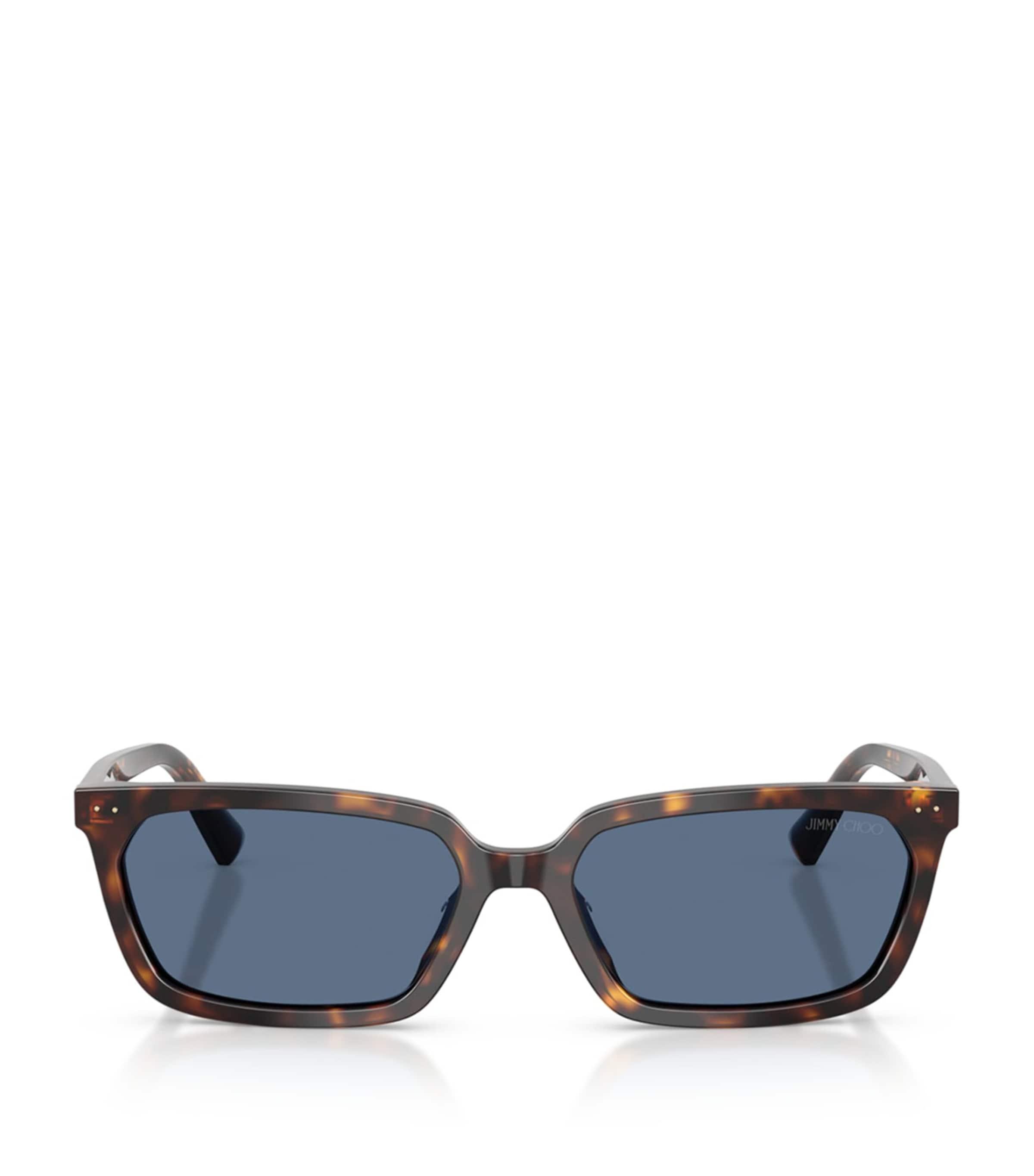 Jimmy Choo Tortoiseshell Rectangular Sunglasses by JIMMY CHOO
