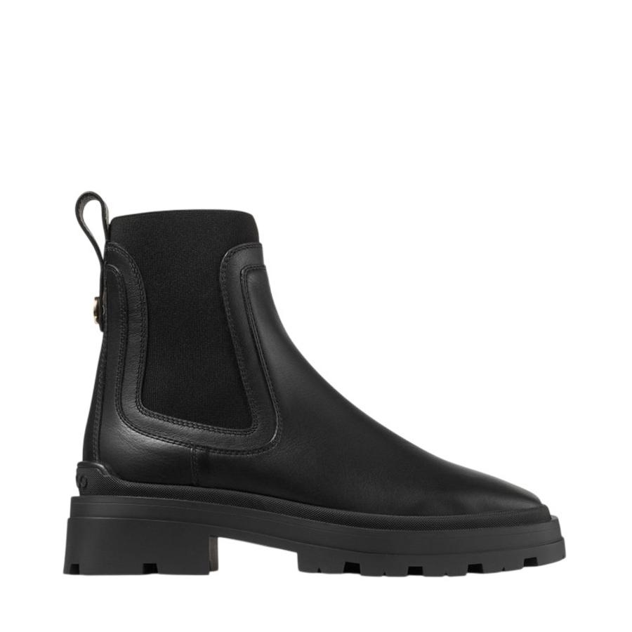 Jimmy Choo Veronique 45Mm Black Leather Ankle Boots by JIMMY CHOO