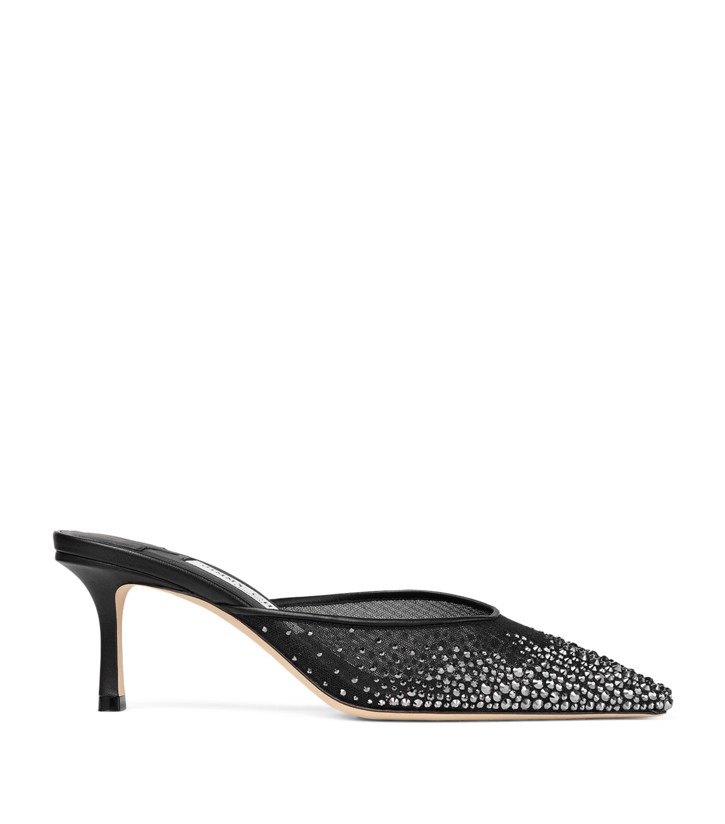 Jimmy Choo Vivi 65 Mesh Embellished Mules by JIMMY CHOO