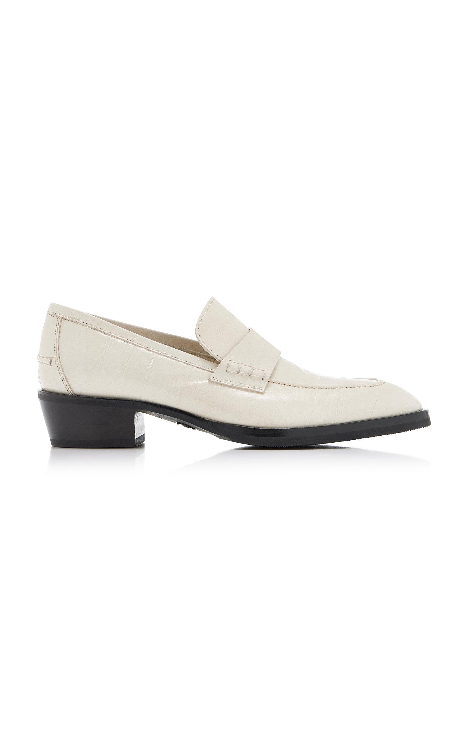 Jimmy Choo Wilder Eel-Embossed Leather Loafers - Moda Operandi by JIMMY CHOO