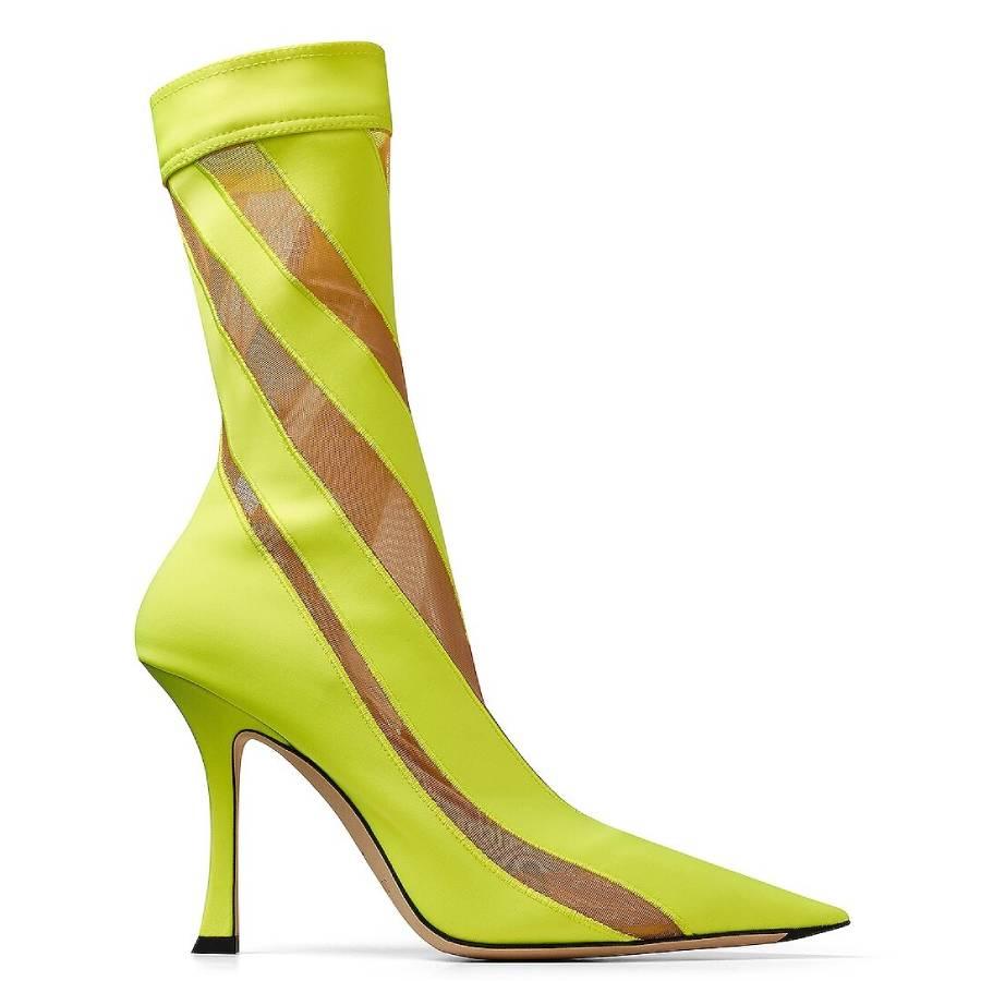 Jimmy Choo X Mugler 100 Spiral Sock Ankle Boots by JIMMY CHOO