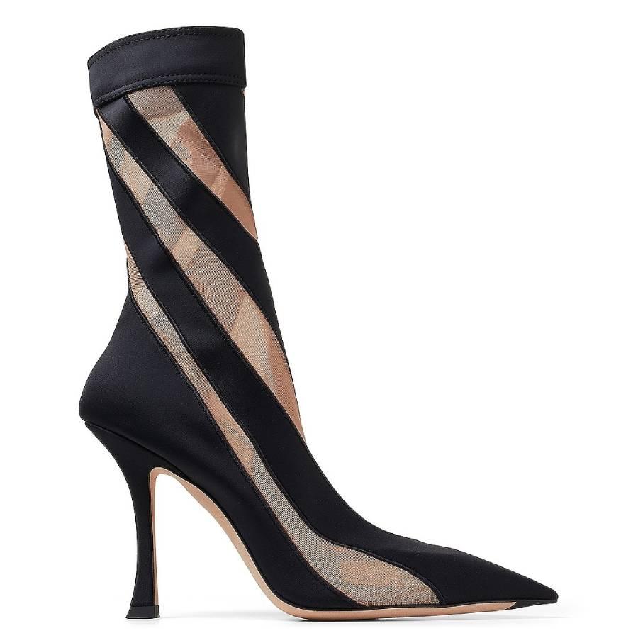 Jimmy Choo X Mugler Spiral Sock Ankle Boots by JIMMY CHOO