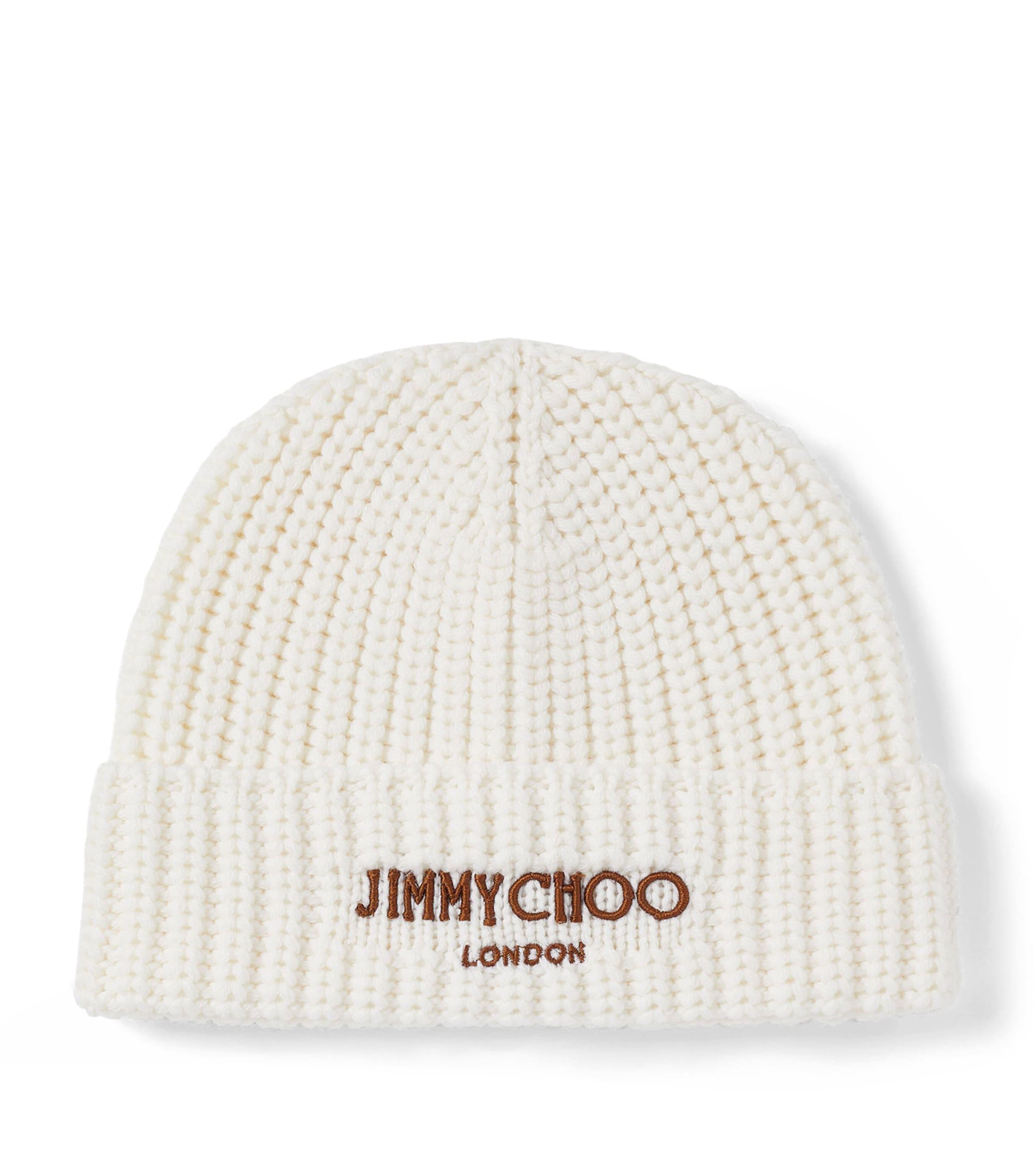 Jimmy Choo Yuki Virgin Wool Beanie by JIMMY CHOO