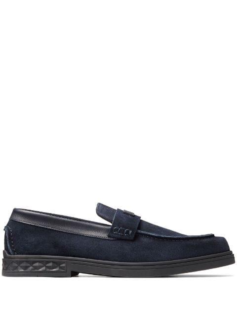 Josh Driver suede penny loafers by JIMMY CHOO