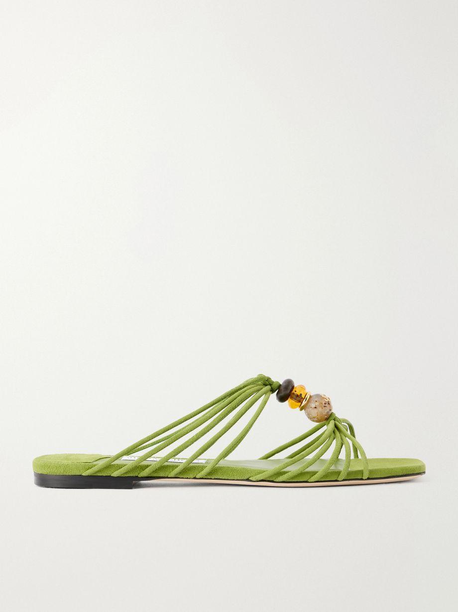 Lova embellished suede sandals by JIMMY CHOO