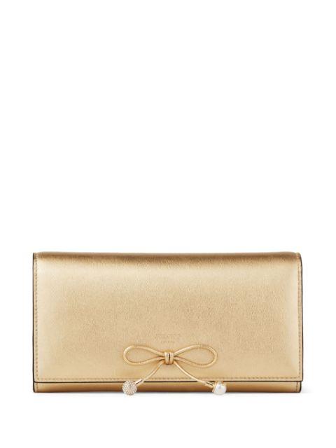 Martina metallic-effect wallet by JIMMY CHOO