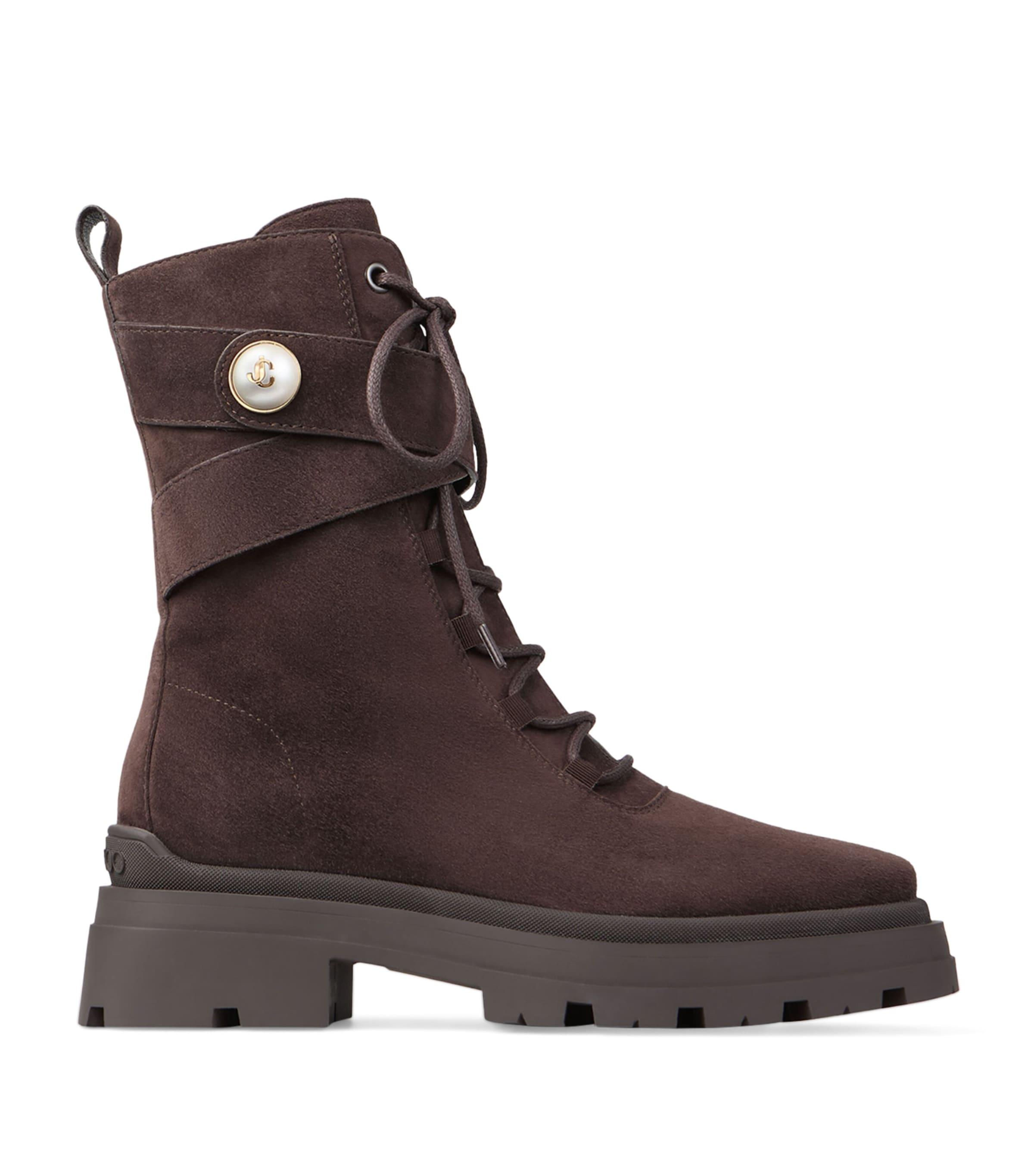 Noemi 45 Suede Biker Boots by JIMMY CHOO