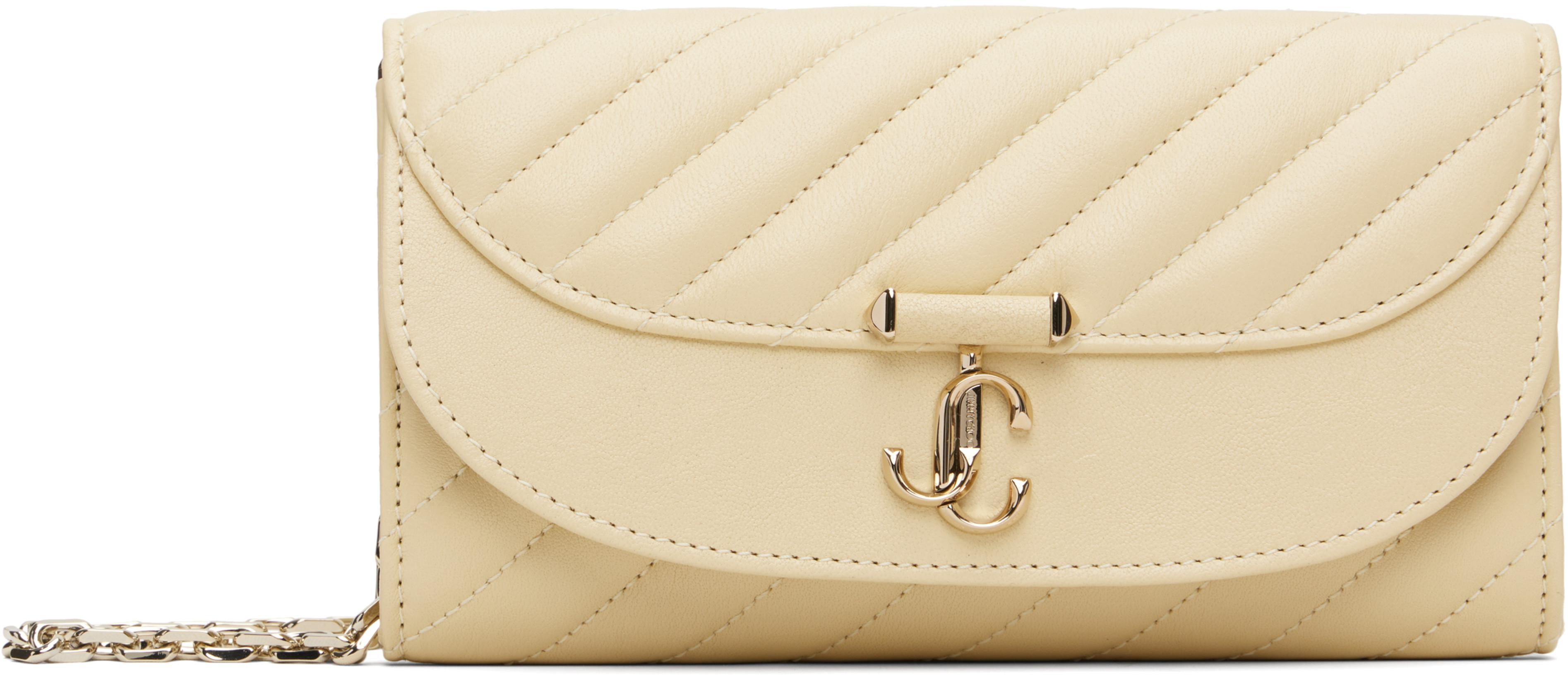 Off-White Curve Chain Wallet Bag by JIMMY CHOO