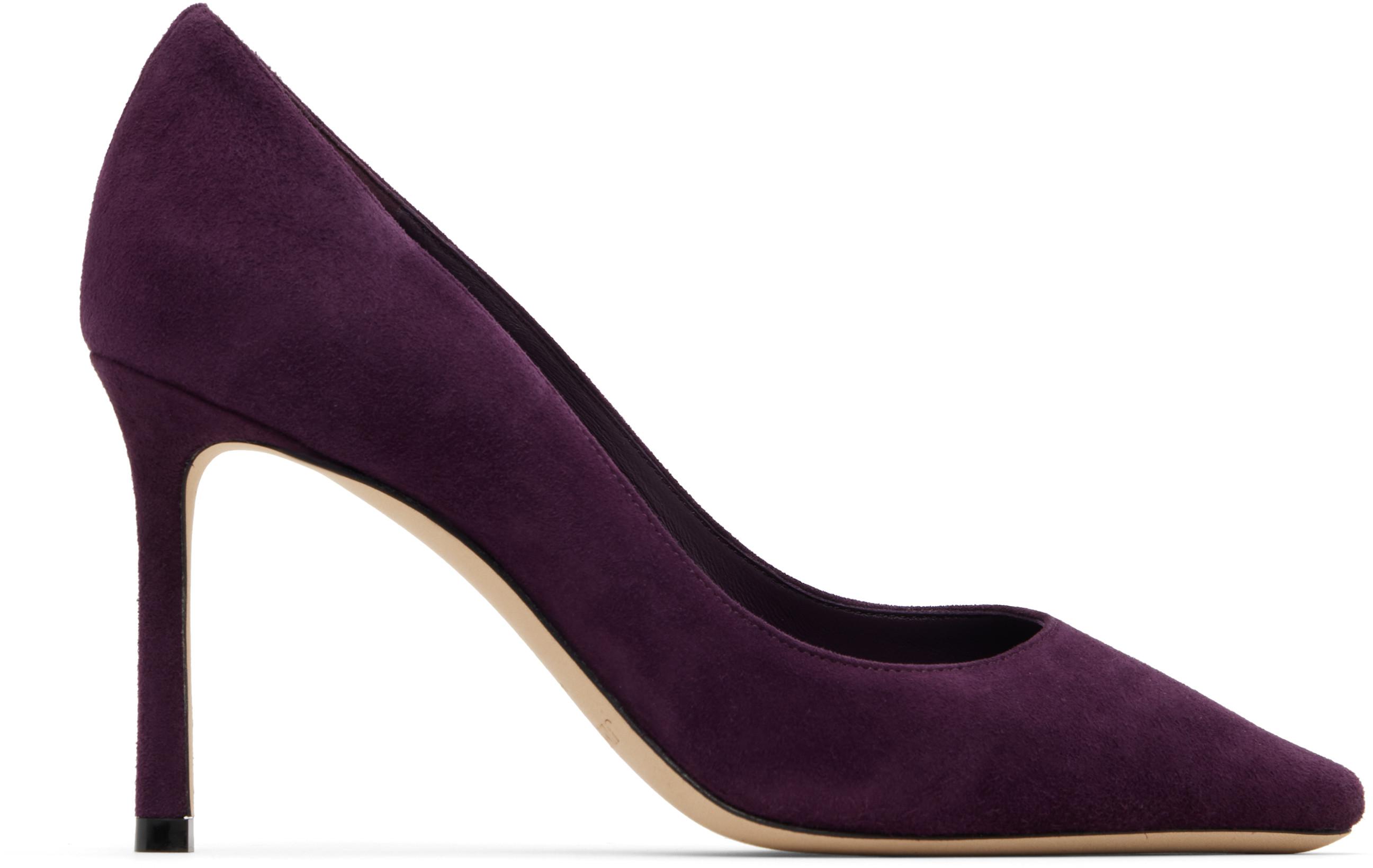 Purple Romy 85 Heels by JIMMY CHOO