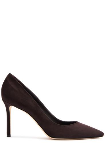 Romy 85 suede pumps by JIMMY CHOO