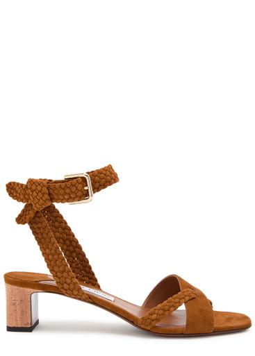 Rori 45 braided suede sandals by JIMMY CHOO