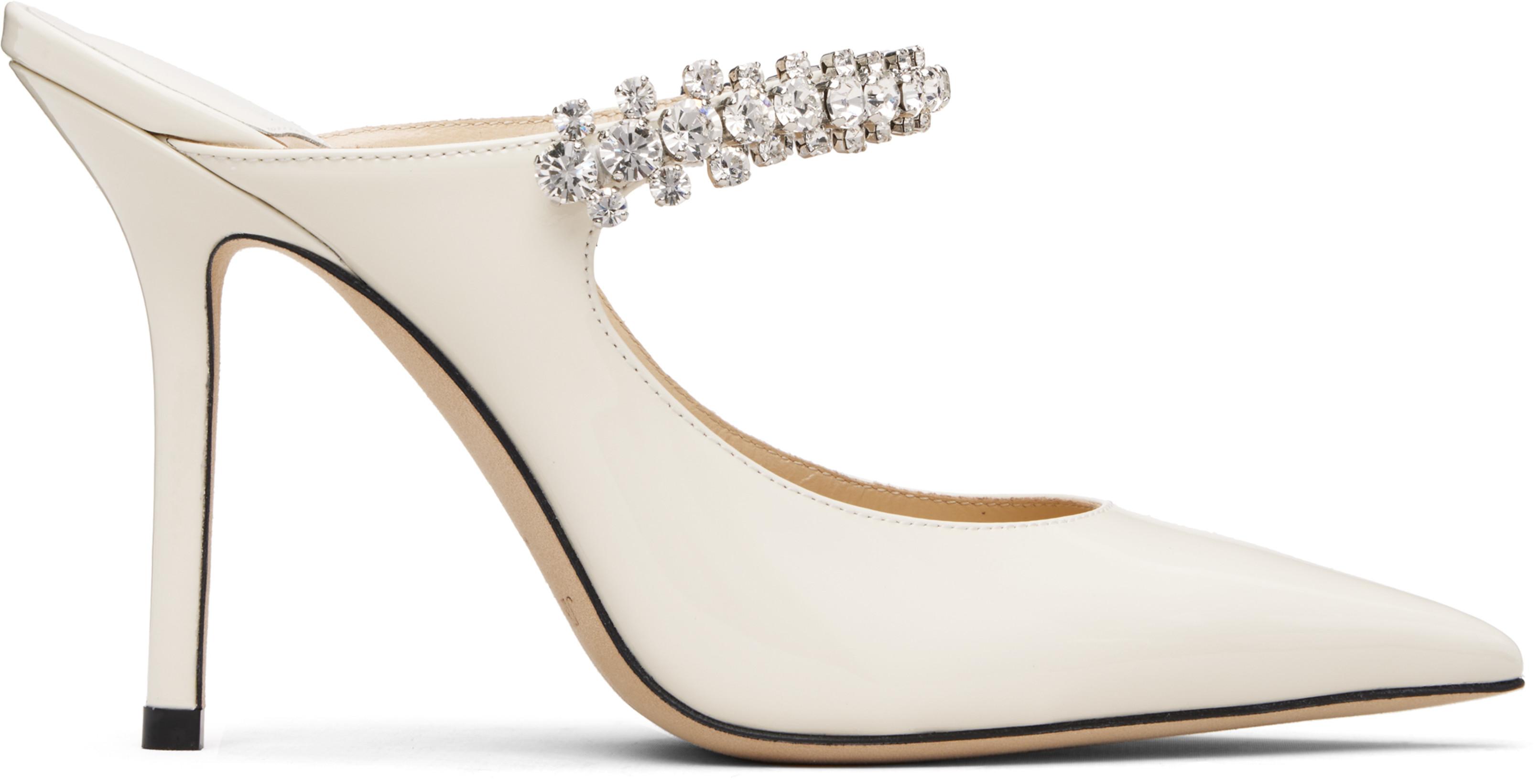 SSENSE Exclusive Off-White Bing 100 Heels by JIMMY CHOO SSENSE Exclusive Off-White Bing 100 Heels by JIMMY CHOO