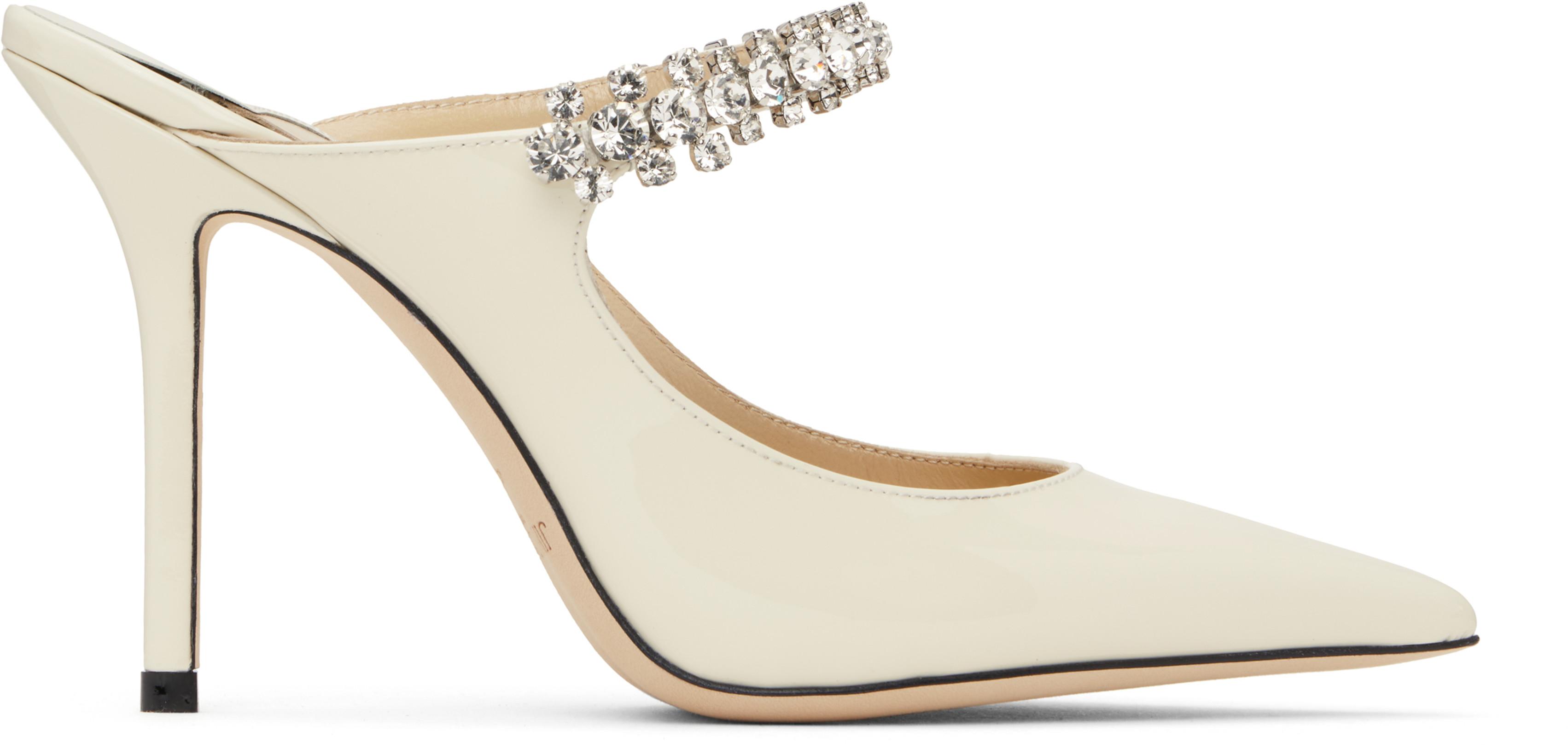 SSENSE Exclusive Off-White Bing 100 Mules by JIMMY CHOO