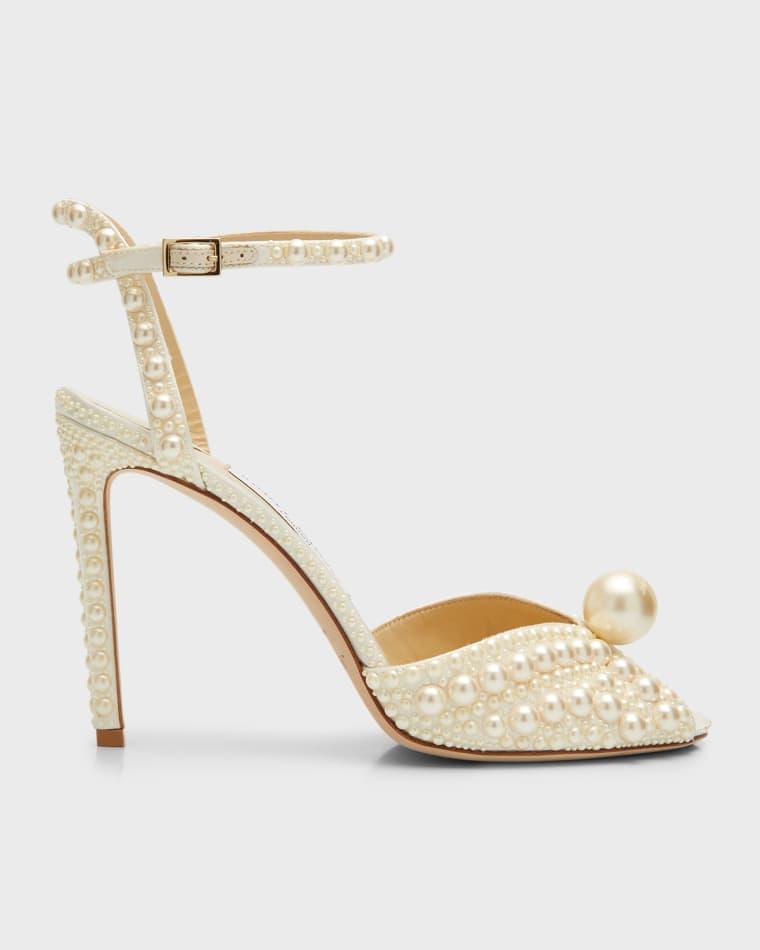 Sacora Faux Pearl Sandals by JIMMY CHOO