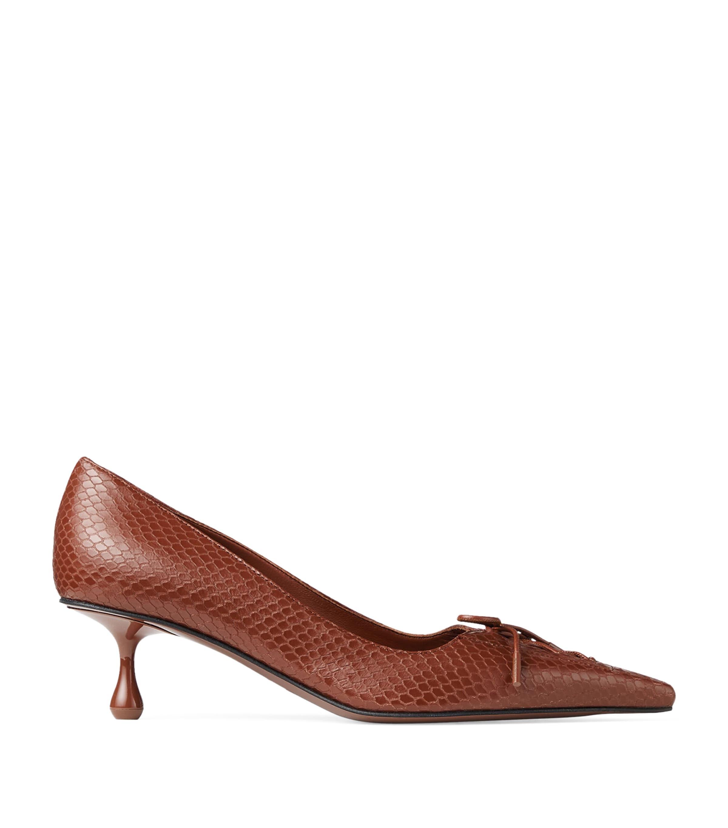 Scarlett 50 Snake Embossed Pumps by JIMMY CHOO