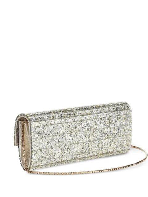 Sweetie glitter-effect clutch bag by JIMMY CHOO