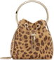 Tan Bon Bon Leopard Print Pony Bag by JIMMY CHOO Tan Bon Bon Leopard Print Pony Bag by JIMMY CHOO