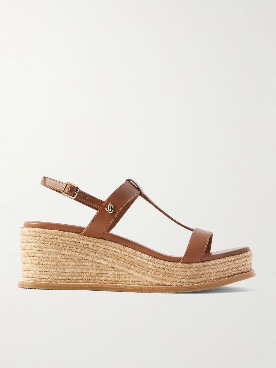 Theia 60 leather espadrilles wedge sandals by JIMMY CHOO