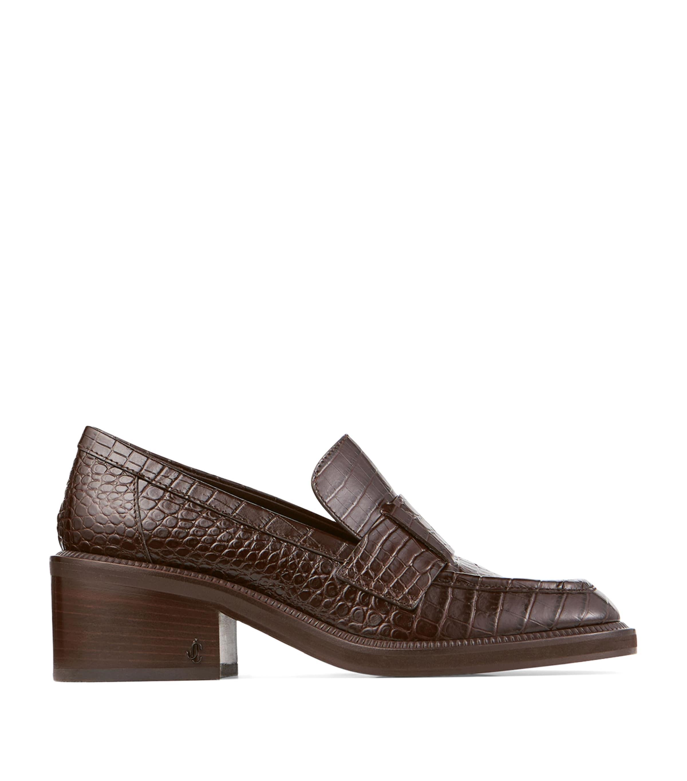 Tylor 60 Leather Heeled Loafers by JIMMY CHOO