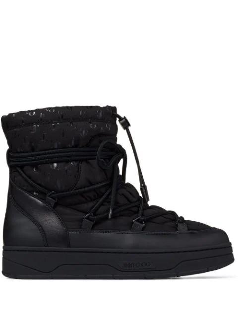 Wanaka logo-print snow boots by JIMMY CHOO