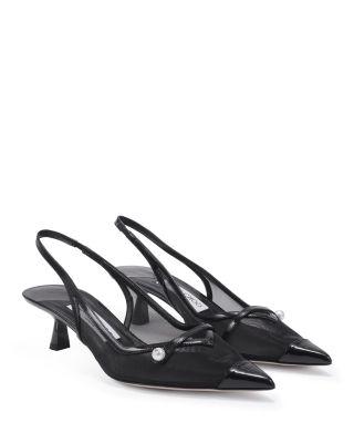 Women's Amita 45 Mesh Slingback Pumps by JIMMY CHOO