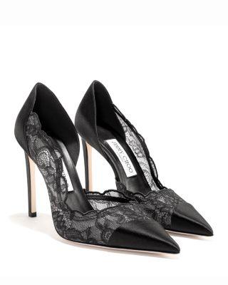 Women's Brigitte 100 Lace & Satin Pumps by JIMMY CHOO