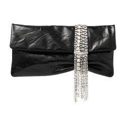 Zandra silver-tone clutch bag by JIMMY CHOO