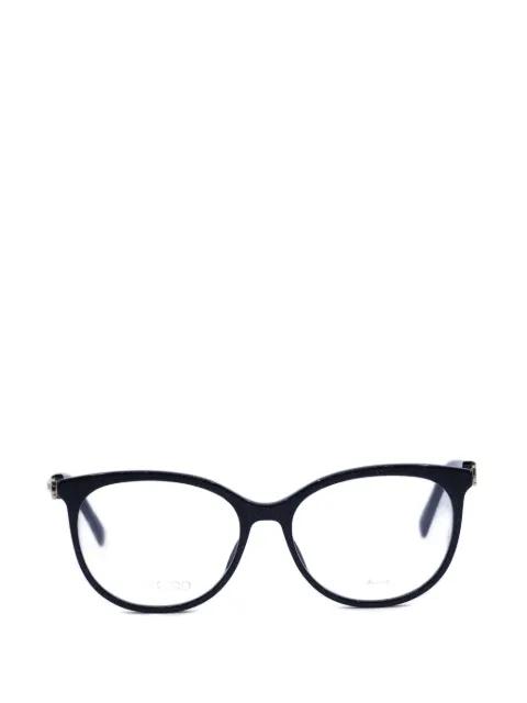 glitter-effect square-frame glasses by JIMMY CHOO