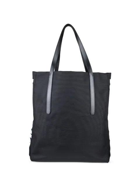 logo banded leather tote bag by JIMMY CHOO