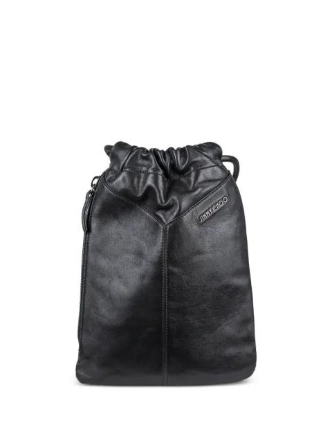 logo leather shoulder bag by JIMMY CHOO