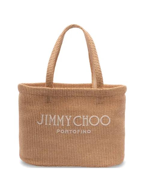logo-lettering beach bag by JIMMY CHOO