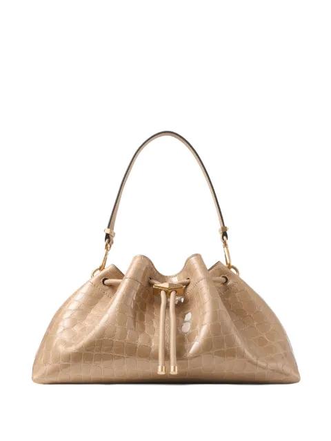 medium Cinch crocodile-embossed shoulder bag by JIMMY CHOO