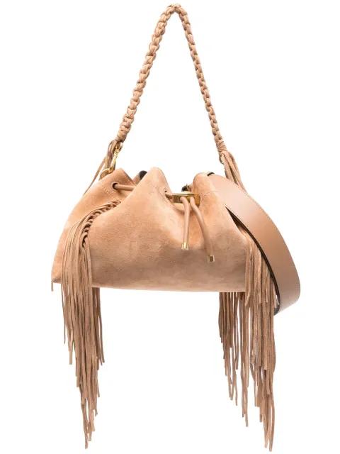 medium Cinch fringed shoulder bag by JIMMY CHOO