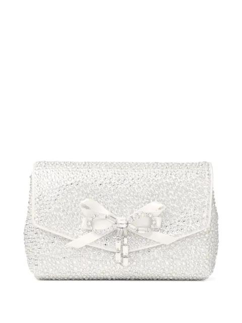 mini Soft Bow crystal-embellished bag by JIMMY CHOO