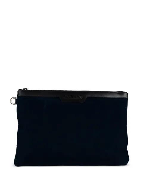 ring velvet clutch bag by JIMMY CHOO