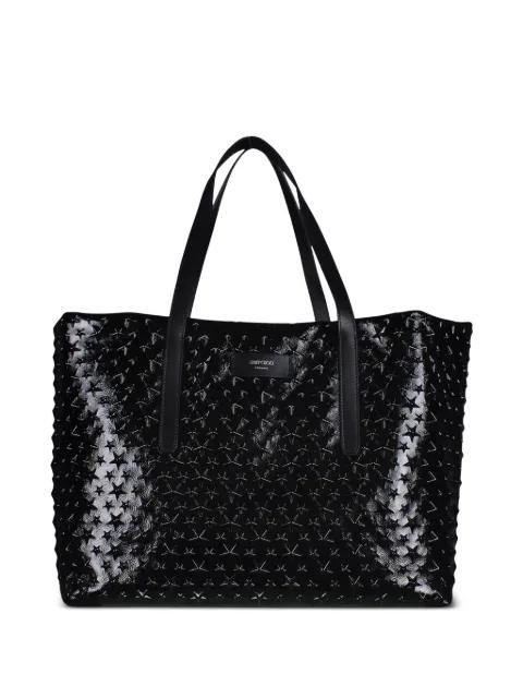 stars-details tote bag by JIMMY CHOO
